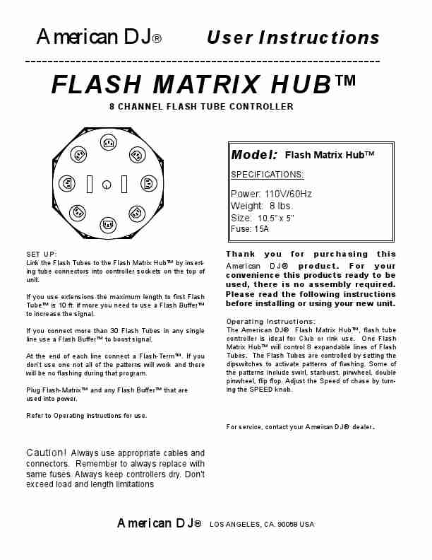 American DJ DJ Equipment Flash Matrix Hub-page_pdf